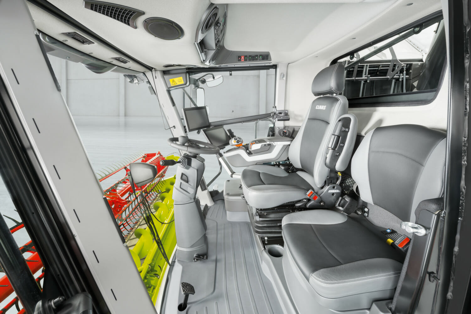 Inside Cab of CLAAS LEXION Combine 8000-7000 Series