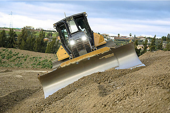 3D Grade Assist, Bulldozer on steep slope