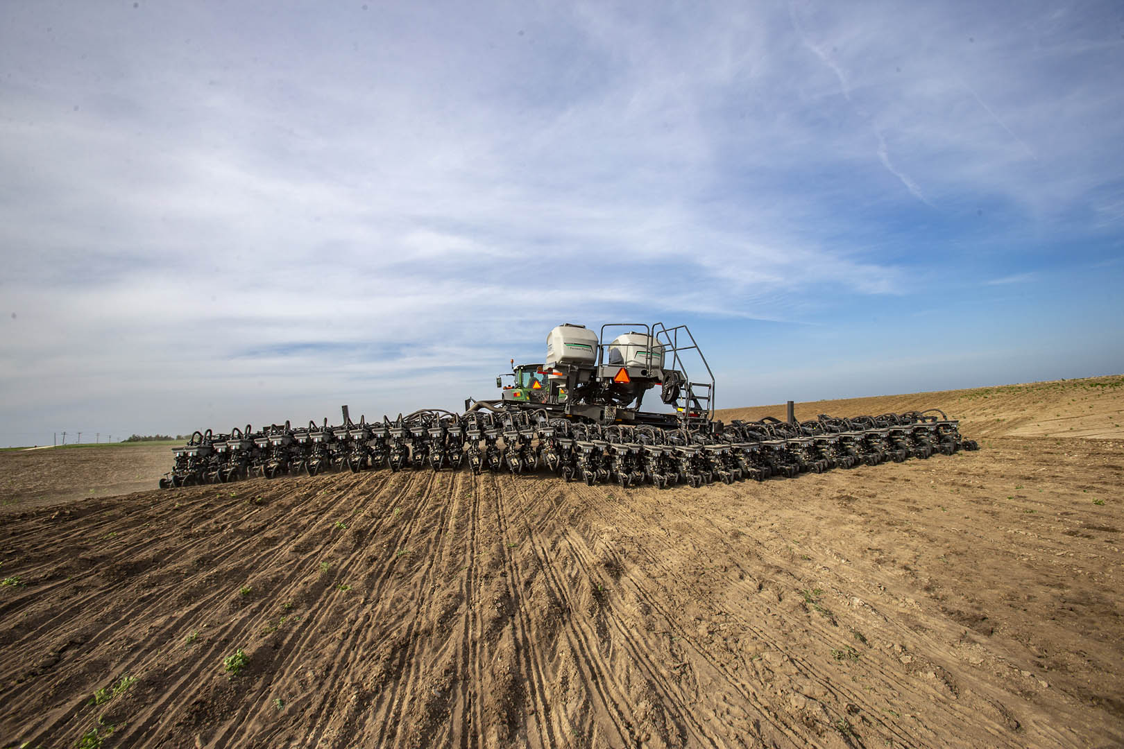 Fendt Momentum Planter working in the field during day