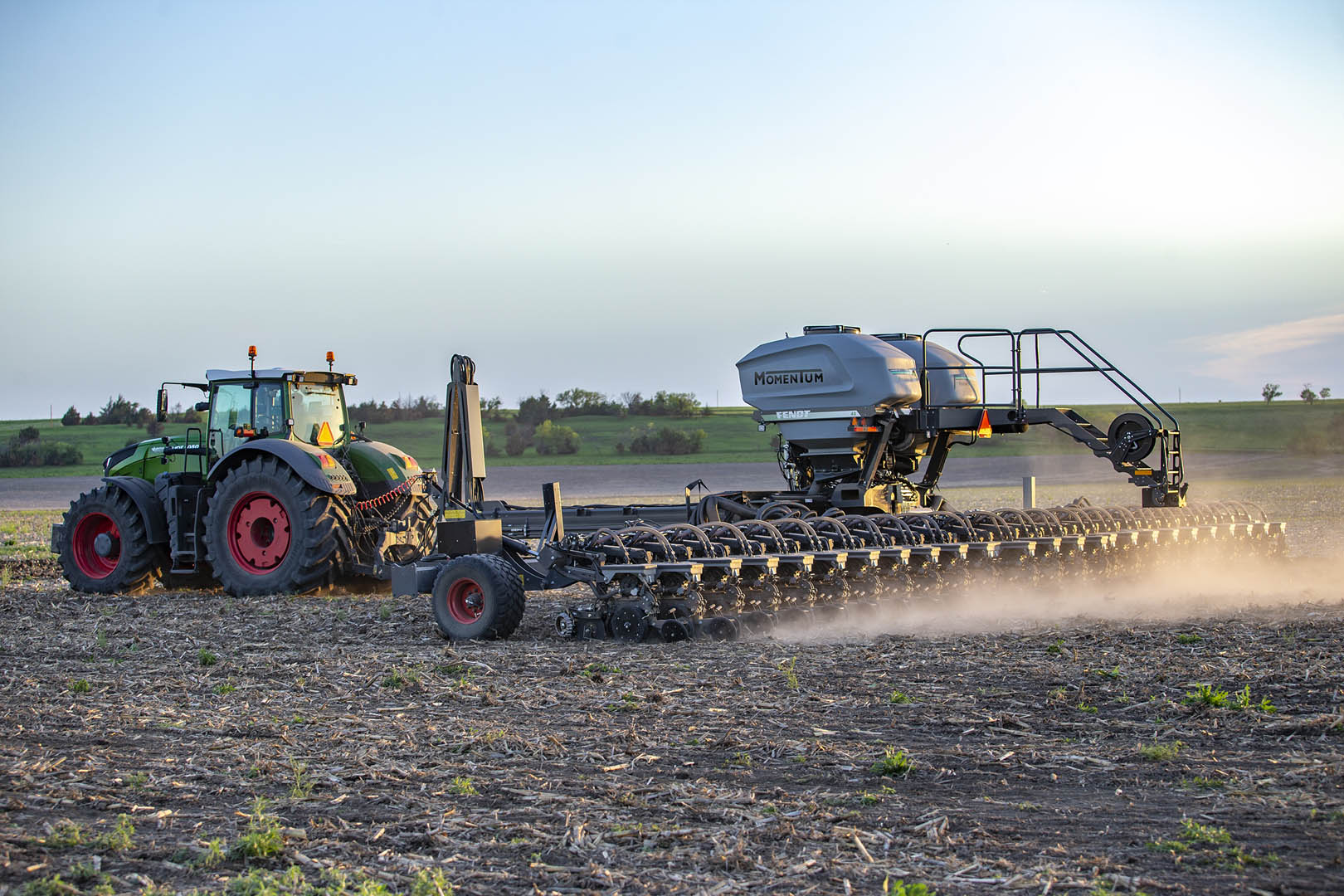 Fendt Momentum Planter working in the field during day