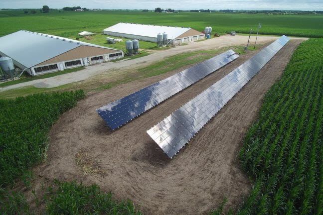 Solar panels on a farm, Solar tax credits