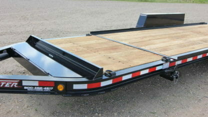 ariel photo of a towmaster drop-deck trailer