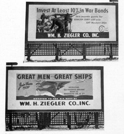 Ziegler Billboards 1940s