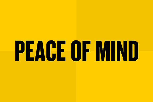 Peace of mind card image
