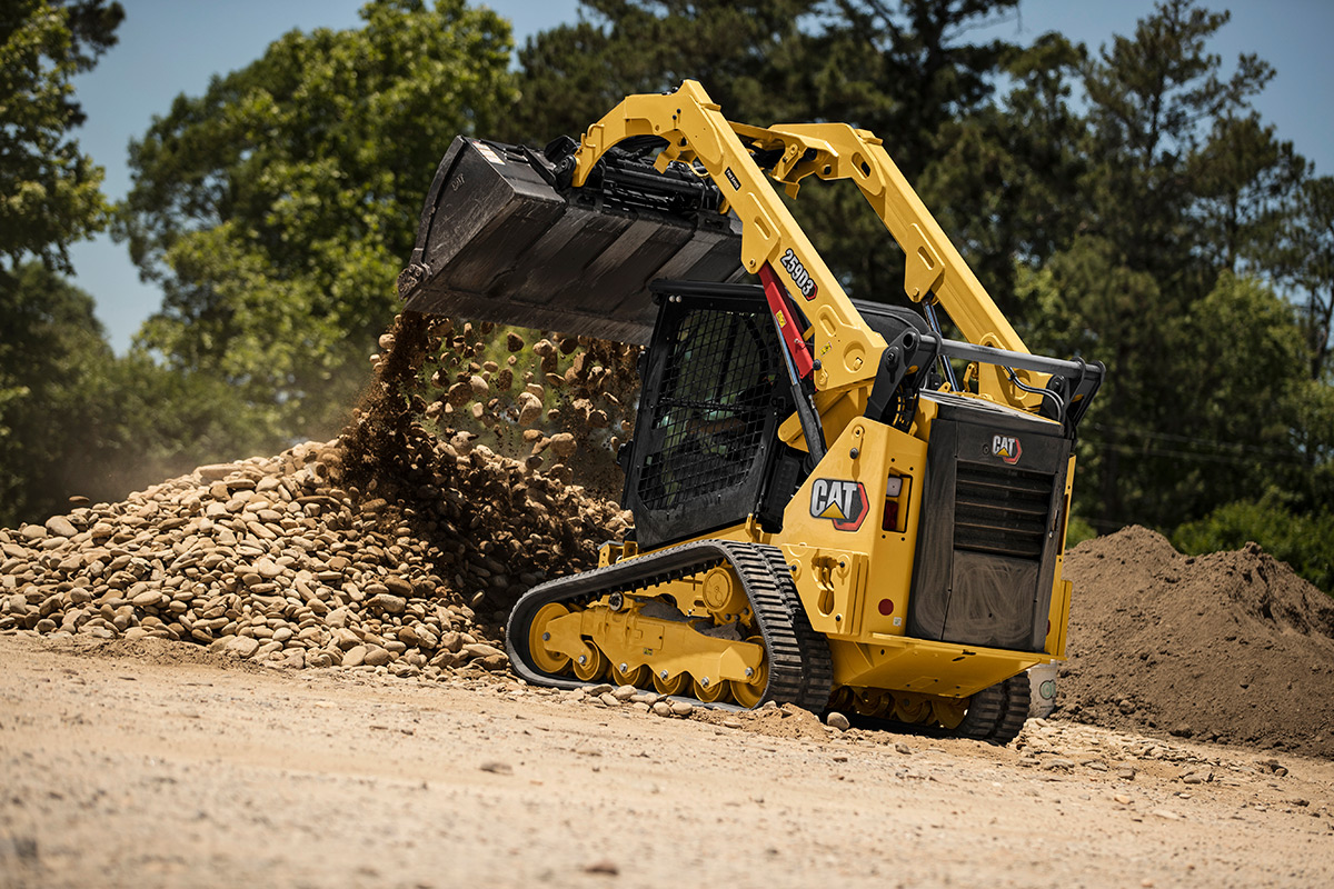 Machine Dumping Rocks