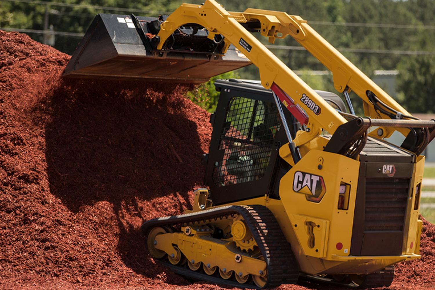 Landscaping rented CAT equipment for moving dirt