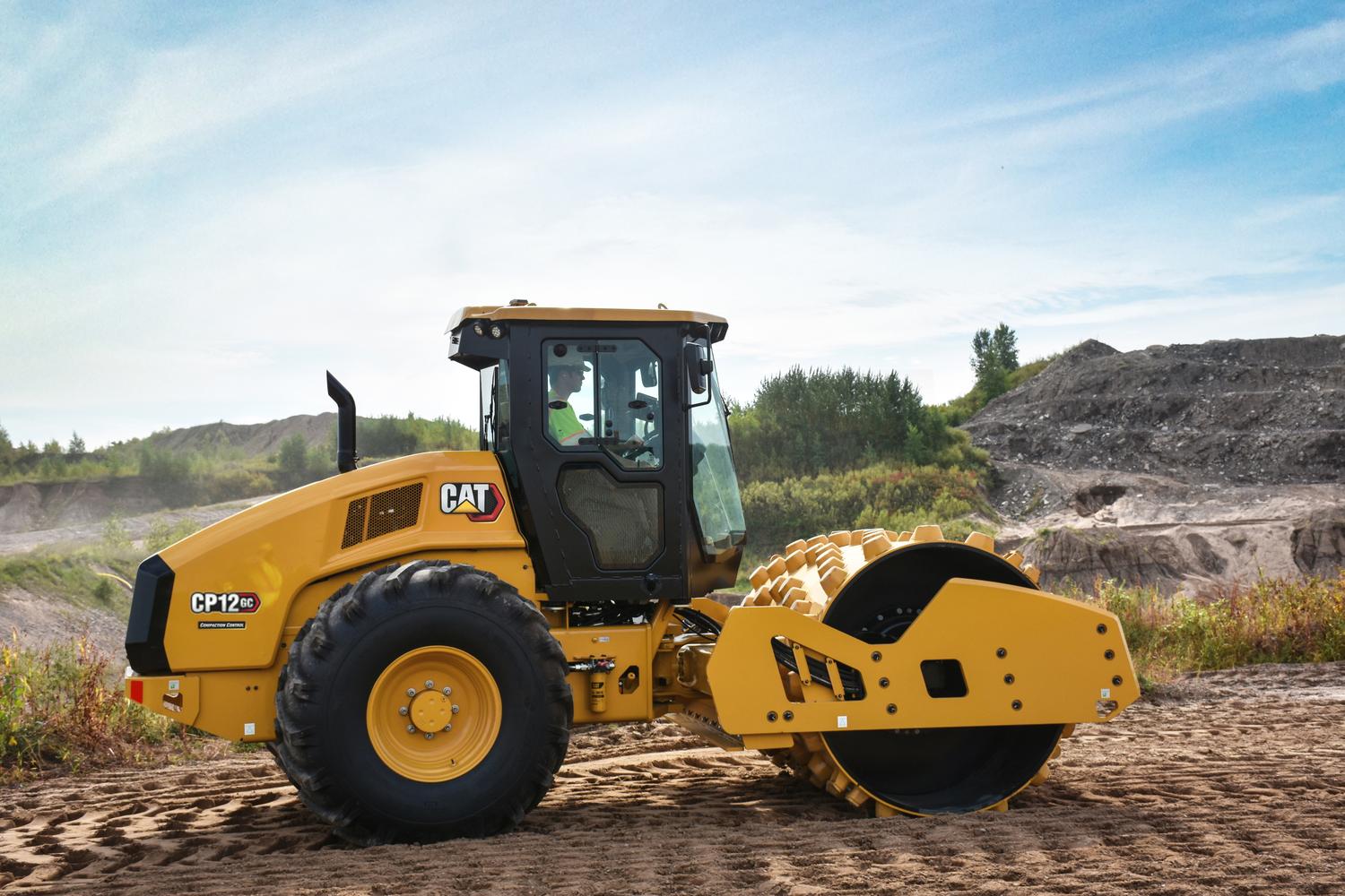 rented-compaction-machines Compaction equipment for rent on a commercial job site